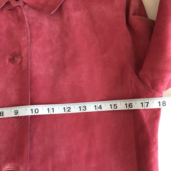 Valerie by Valerie stevens pink jacket 100%suede - Picture 12 of 14